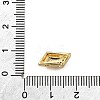 Brass Micro Pave Clear Cubic Zirconia Multi-Strand Links KK-B136-12G-3