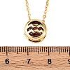 Brass Pave Cubic Zirconia Birth Stone Constellation Pendant Cable Chain Necklaces LS-NJEW-D334-01G-02-5