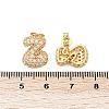 Brass Micro Pave Cubic Zirconia Stud Earrings EJEW-Z091-04G-Z-3