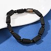 Natural Black Tourmaline Beaded Bracelets BJEW-Z139-01-2