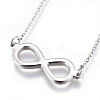 304 Stainless Steel Pendant Necklaces NJEW-E141-39-4