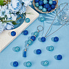 40Pcs 2 Colors Transparent Resin Rhinestone Graduated Beads RESI-PA0001-29-4