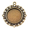 Zinc Alloy Pendant Settings for Cabochon & Rhinestone LS-PALLOY-A15290-AG-LF-1
