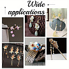 200Pcs 4 Styles Acrylic & Resin Bead Caps FIND-YW0010-10-6
