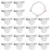 20Pcs Brass Pendant Cabochon Settings KK-PH0012-41P-1