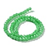 Baking Painted Imitation Jade Glass Bead Strands X-DGLA-A034-J6MM-A10-4