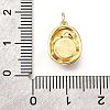Brass Pave Natural Pearl Oval Charms KK-V011-45A-G-3