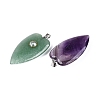 Natural Mixed Gemstone Pendants G-Q601-47-2