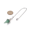 Mixed Gemstone Dowsing Pendulum Big Pendants HJEW-TA00018-4