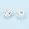 925 Sterling Silver Micro Pave Clear Cubic Zirconia Charms STER-N017-17B-S-3