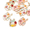 12Pcs 3 Styles Alloy Enamel Pendants FIND-FP0002-99-4
