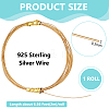 1 Roll 925 Sterling Silver Wire STER-BC0001-03A-2