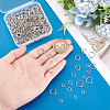 4 Styles Alloy Closed Jump Rings FIND-PH0026-79-3