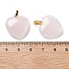 Natural Rose Quartz Pendants G-G956-B05-G-3