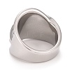 Non-Tarnish 304 Stainless Steel Textured Chunky Ring for Men Women RJEW-B040-22P-3