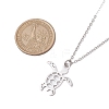 Non-Tarnish Ocean Theme Pendant Necklaces NJEW-JN04870-3