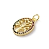 Brass Micro Pave Cubic Zirconia Pendants KK-S510-36G-02-2