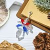 Angel Glass Pendant Decoration HJEW-TA00279-2