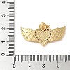 Brass & Shell & Clear Cubic Zirconia Pendants KK-I712-03G-3