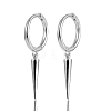 S925 Sterling Silver Cone Rivet Hoop Earrings High-end Ear Jewelry YU5340-5-10