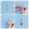 2 Sets Tibetan Style Alloy Butterfly & Painting Frame Pendant Decorations HJEW-UN0001-15-5