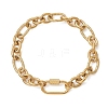 304 Stainless Steel Singapore Chains Bracelets for Women BJEW-JB14064-3