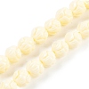 Synthetic Coral Carved Beads Strands CORA-C003-01A-1