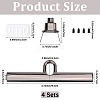 4Pcs Zinc Alloy Twist Bag Lock Purse Catch Clasps PURS-CP0001-03B-2