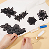Gorgecraft 12Pcs 12 Style Computerized Embroidery Polyester Ornament Accesories DIY-GF0009-12-6