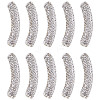 SUNNYCLUE 10Pcs Brass Middle East Rhinestone Beads RB-SC0001-08-1