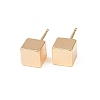 Brass Stud Earrings for Women EJEW-G441-05C-G-4