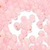Frosted Transparent Acrylic Beads OACR-F013-13B-1