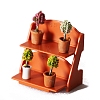 Miniature 2 Tiers Wood Display Racks MIMO-PW0001-070-4