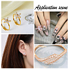 150Pcs Cubic Zirconia Pointed Back Cabochons ZIRC-HY0001-15-5