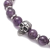 Natural Amethyst Stretch Bracelets BJEW-JB12184-03-3