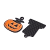 14Pcs 14 Style Halloween Theme Rack Plating Spray Painted Alloy Enamel Pendants ENAM-YW0003-84-2