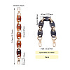 2Pcs 2 Colors Acrylic Curb Chain Bag Strap FIND-GN0001-28-3