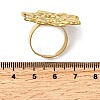Adjustable 304 Stainless Steel Open Cuff Ring Components STAS-P403-01B-G-3