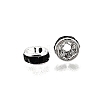 Brass Grade A Rhinestone Spacer Beads RB-A014-Z6mm-02S-3