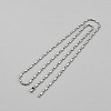 Stainless Steel Ball Chain Necklaces for Men Women NJEW-WH0002-159-1