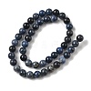 Natural Grade AA Dumortierite Quartz Round Bead Strands X-G-P075-43-8mm-4