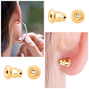 CREATCABIN 8 Pairs Brass Ear Nuts/Earring Backs KK-CN0001-06B-6