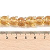 Gold Sand Lampwork Beads Strands LAMP-P069-02A-08-3