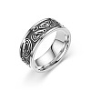 Retro 201 Stainless Steel Enamel Finger Rings for Men FS-WG366A7-13-2