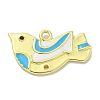 Rack Plating Brass Enamel Pendants KK-L224-060G-2