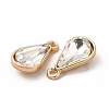 Faceted Glass Rhinestone Pendants FIND-G049-01G-05-2