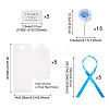 Clear PVC Candy Gift Packaging Boxes with Ribbon & Artificial Flower CON-TAC0001-20B-4