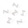 6Pcs 925 Sterling Silver Hollow Initial Beads STER-TA0001-53Z-2