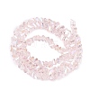 Electroplate Transparent Glass Beads Strands EGLA-Q139-01A-A07-2