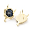 Rack Plating Eye Brass Stud Earrings EJEW-C108-08G-3